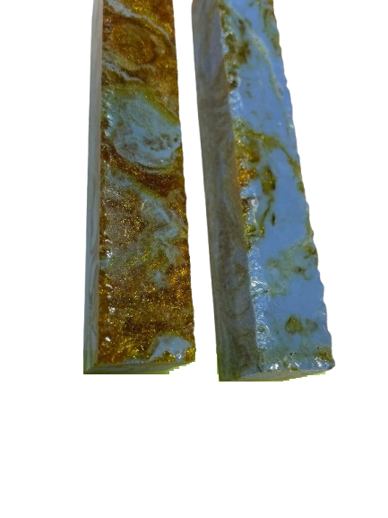 Golden Glimmer Blue Sky