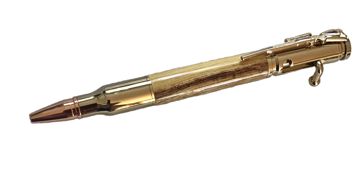 1718  Bolt Action Pen - Handcrafted pen by J&H Novelties