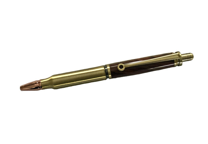 1793 30 Caliber Bullet Click Pen. - Handcrafted pen by J&H Novelties
