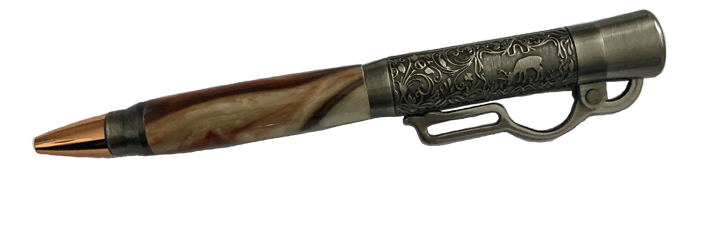 1893  Lever Action Pen - Handcrafted pen by J&H Novelties