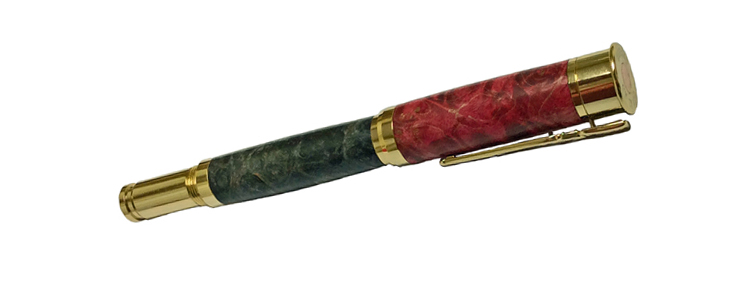 2001   Over and Under Shot Gun Pen - Handcrafted pen by J&H Novelties