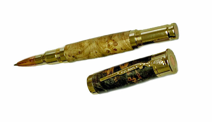 2004  Over and Under Shot Gun Pen - Handcrafted pen by J&H Novelties