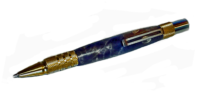 2035   Dura-Click EDC Pen Burnt Bronze Aluminum. - Handcrafted pen by J&H Novelties