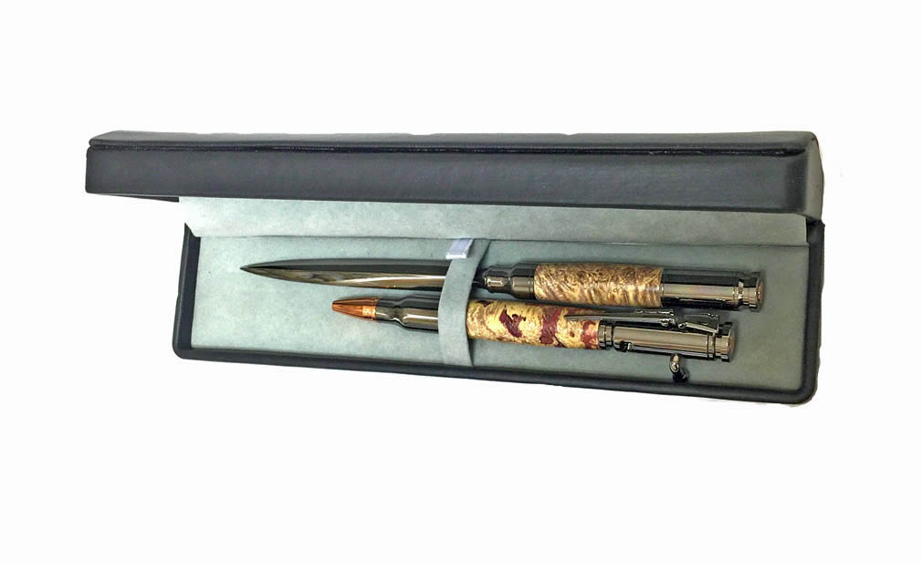 2341  Bolt Action Pen and Letter Opener Set - Handcrafted pen by J&H Novelties