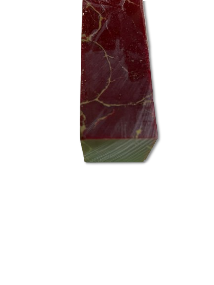 True Stone In Maroon With Gold Matrix