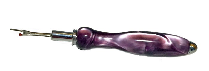 1650 Lavender Pearl Seam Ripper - Handcrafted pen by J&H Novelties