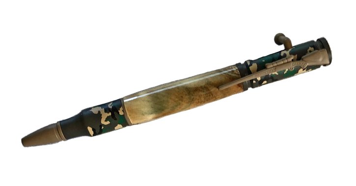 1720  Bolt Action Pen - Handcrafted pen by J&H Novelties