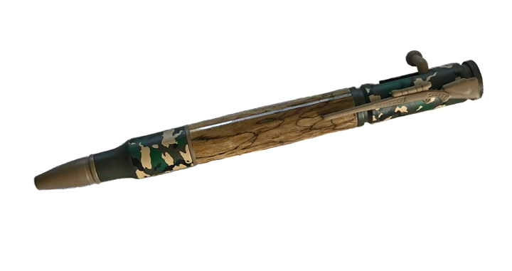 1721  Bolt Action Pen - Handcrafted pen by J&H Novelties