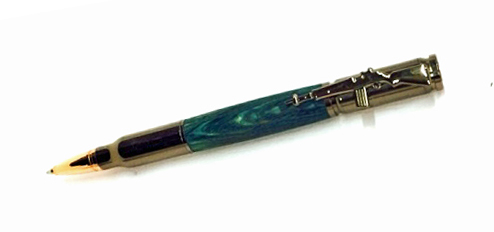 1860 Carbine Double Twist Pen - Handcrafted pen by J&H Novelties