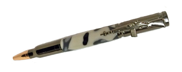 1861 Carbine Double Twist Pen - Handcrafted pen by J&H Novelties
