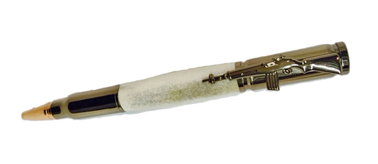 1863 Carbine Double Twist Pen - Handcrafted pen by J&H Novelties
