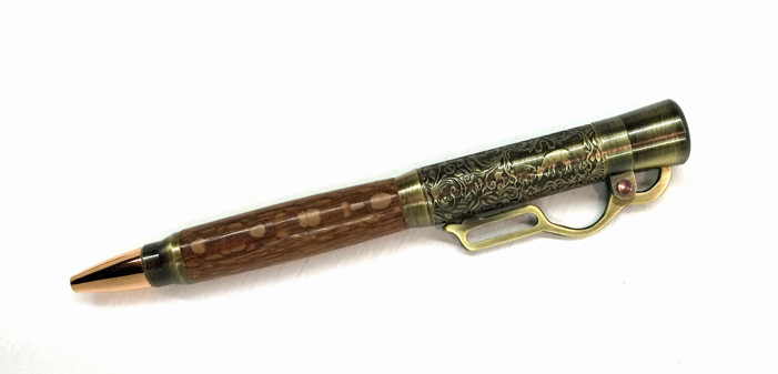 1883Lever Action Pen - Handcrafted pen by J&H Novelties