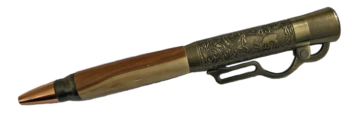 1891Lever Action Pen - Handcrafted pen by J&H Novelties