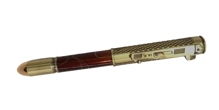 1900 45 Caliber Bullet Pen. - Handcrafted pen by J&H Novelties