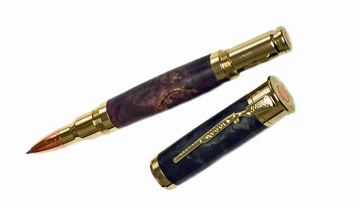 2003Over and Under Shot Gun Pen - Handcrafted pen by J&H Novelties