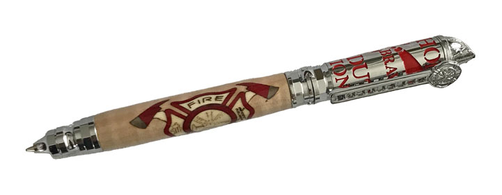 2022 Firefighter Pen. - Handcrafted pen by J&H Novelties