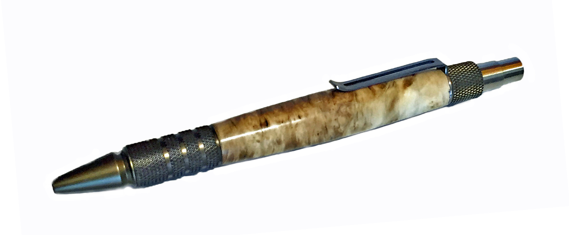 2033Dura-Click EDC Pen Burnt Bronze Aluminum. - Handcrafted pen by J&H Novelties