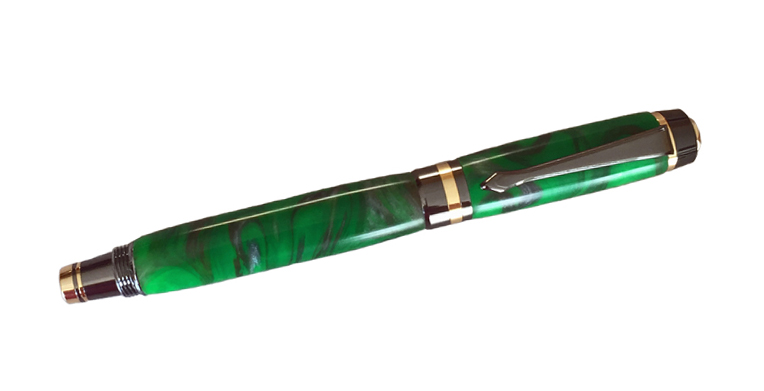 2077 Classic Elite 2 Gel Rollerball Pen - Handcrafted pen by J&H Novelties