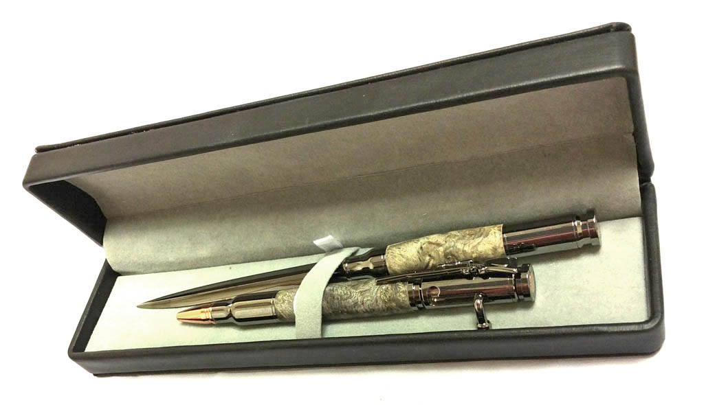 2344Bolt Action Pen and Letter Opener Set - Handcrafted pen by J&H Novelties